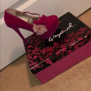 Qupid hot pink heels